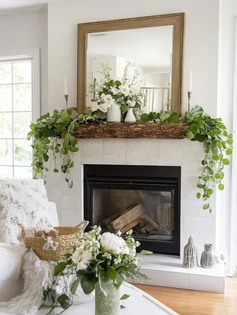 Spring Fireplace Mantel Decor: Transform Your Space for the Season